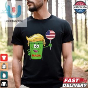 Trump Maga Cartoon Garbage Can American Flag T Shirts fashionwaveus 1 2