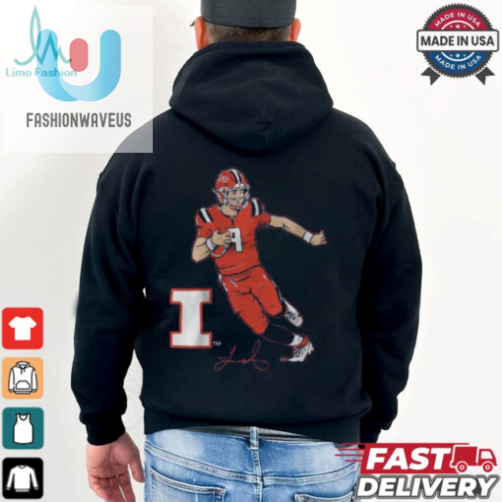 Illinois Football Luke Altmyer Superstar Pose Shirt 