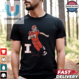 Illinois Football Luke Altmyer Superstar Pose Shirt fashionwaveus 1 2