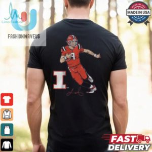 Illinois Football Luke Altmyer Superstar Pose Shirt fashionwaveus 1 3