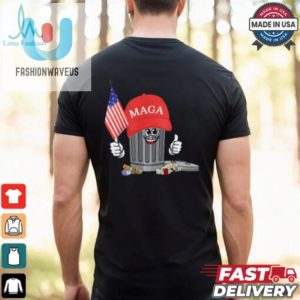 Funny Trump Maga Garbage Can Cartoon Character American Flag T Shirt fashionwaveus 1 3