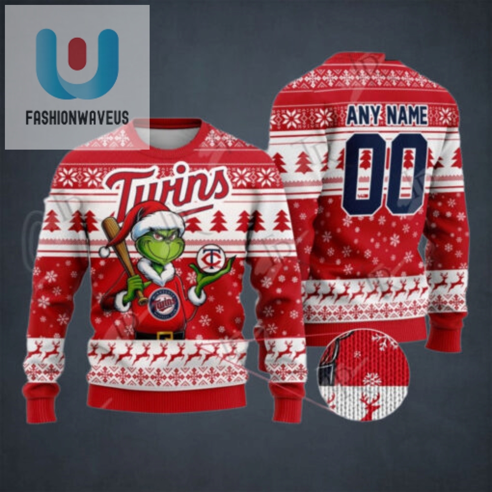 Mlb Minnesota Twins Grinch Christmas Sweater Design 