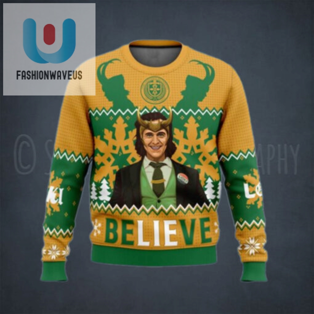 Believe Loki Ugly Christmas Sweater 