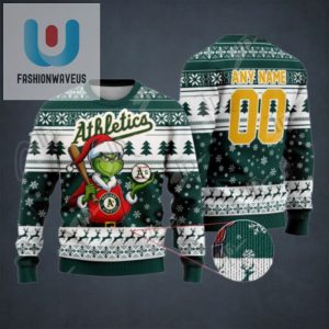 Mlb Oakland Athletics Grinch Christmas Sweater Design fashionwaveus 1 1