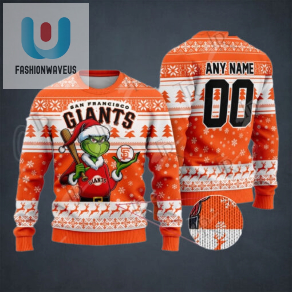 Mlb San Francisco Giants Grinch Christmas Sweater Design 