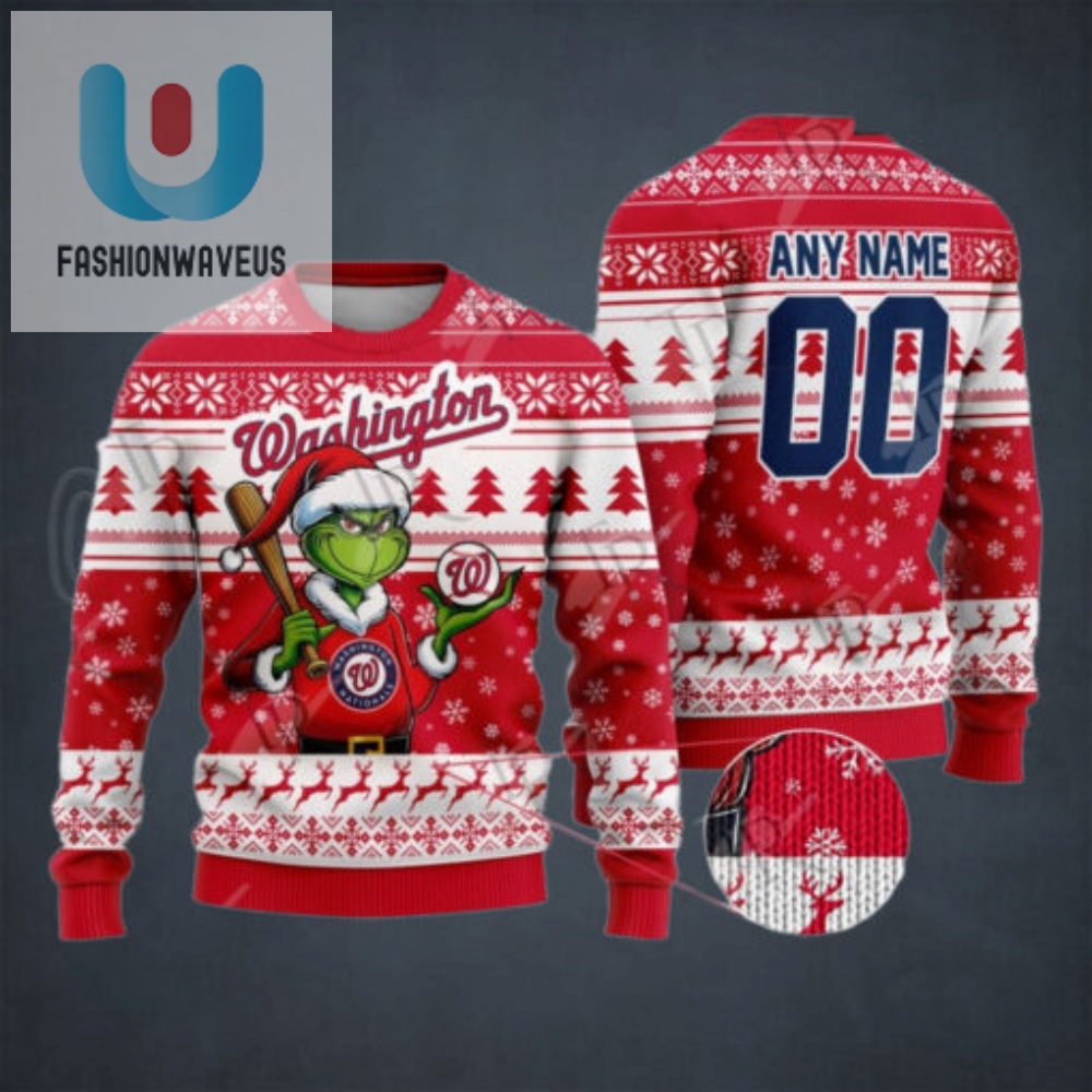 Mlb Washington Nationals Grinch Christmas Sweater Design 