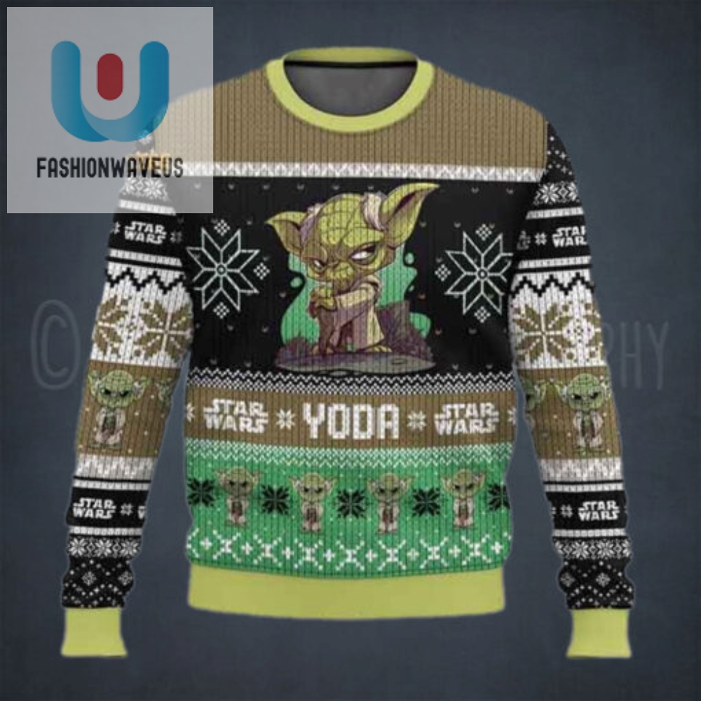 Star Wars Yoda Christmas Holiday Ugly Sweater 