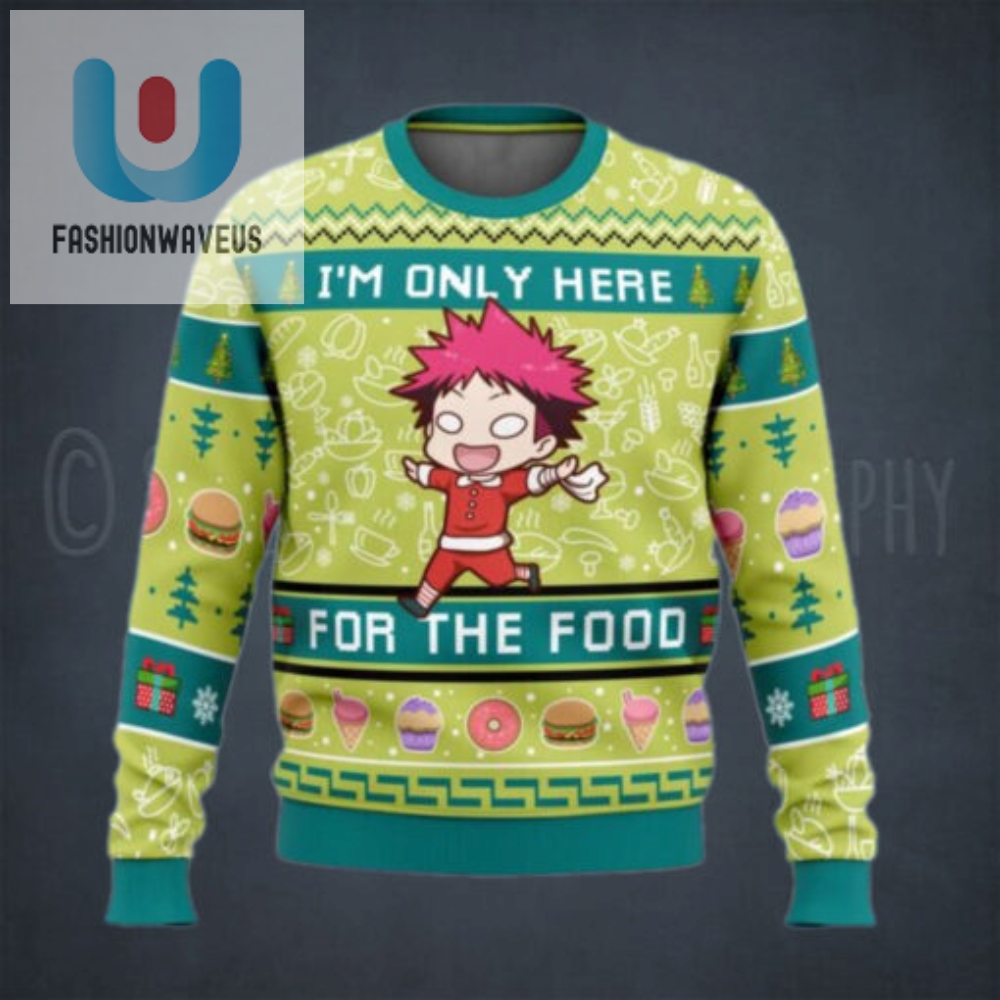 Im Only Here For The Food Food Wars Ugly Christmas Sweater 