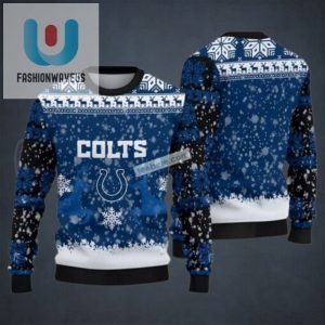 Indianapolis Colts Reindeer Snowflakes Blue Naughty Ugly Sweater fashionwaveus 1 1