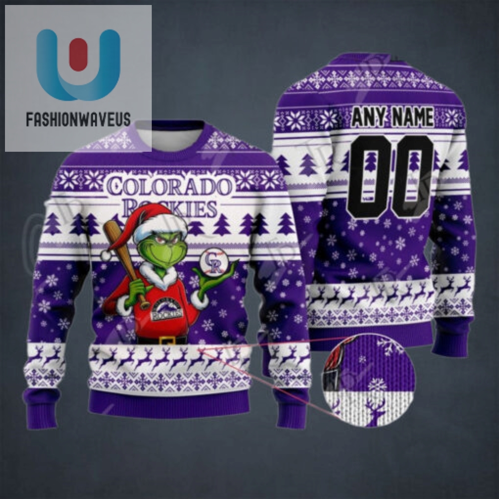 Mlb Colorado Rockies Grinch Christmas Sweater Design 