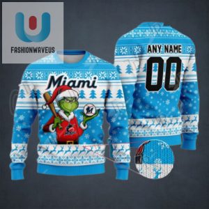 Mlb Miami Marlins Grinch Christmas Sweater Design fashionwaveus 1 1