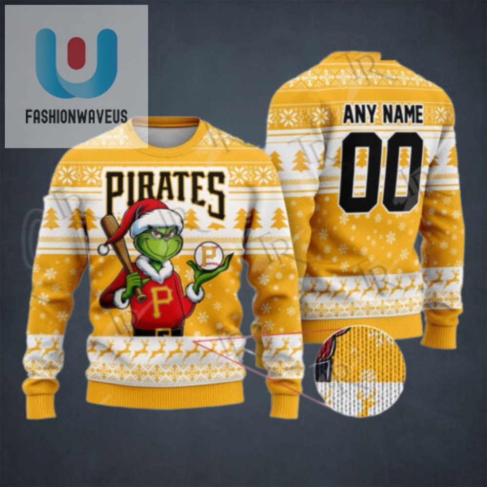 Mlb Pittsburgh Pirates Grinch Christmas Sweater Design 