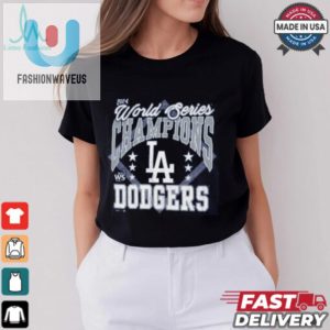 Los Angeles Dodgers Majestic Threads Royal 2024 World Series Champions T Shirt fashionwaveus 1 3