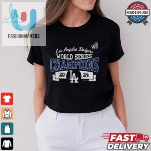 Los Angeles Dodgers Majestic Threads Womens 2024 World Series Champions T Shirt fashionwaveus 1 3