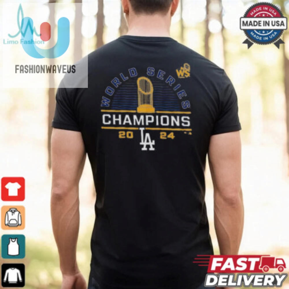 Los Angeles Dodgers Fanatics Youth 2024 World Series Champions Wild Pitch T Shirt 