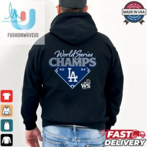 Los Angeles Dodgers Fanatics Heather Charcoal 2024 World Series Champions Shirt fashionwaveus 1 2