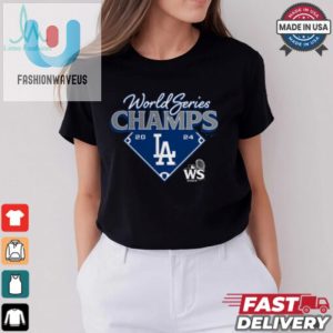 Los Angeles Dodgers Fanatics Heather Charcoal 2024 World Series Champions Shirt fashionwaveus 1 3