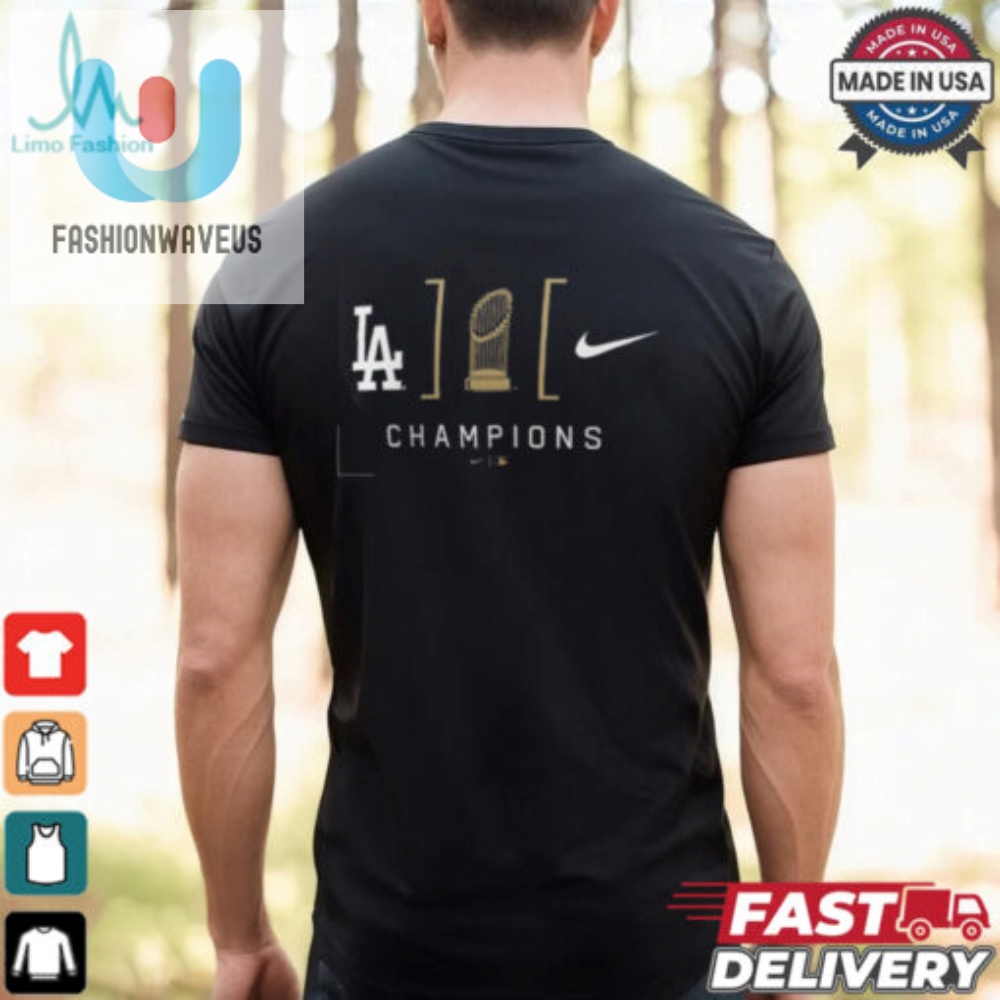 Los Angeles Dodgers 2024 World Series Champions Lockup T Shirt 