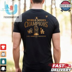 Los Angeles Dodgers Fanatics Black 2024 World Series Champions Locker Room Parade T Shirt fashionwaveus 1 1