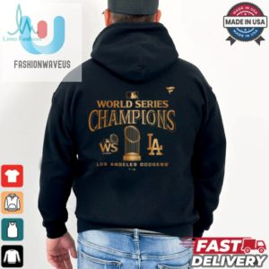 Los Angeles Dodgers Fanatics Black 2024 World Series Champions Locker Room Parade T Shirt fashionwaveus 1 2