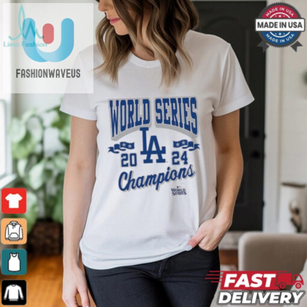 Los Angeles Dodgers Mitchell  Ness Cream 2024 World Series Champions Shirt 