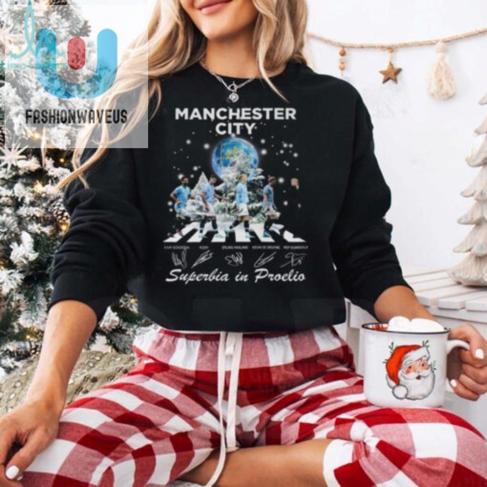 Manchester City 2024 Christmas Superbia In Proelio All Or Nothing T Shirt 