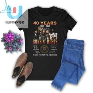 40 Years 1985 2025 Guns N Roses Thank You For The Memories T Shirt fashionwaveus 1 3