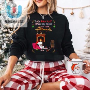 Hallmark Lets Bake Stuff Drink Cocoa And Watch Christmas Movies T Shirt fashionwaveus 1 1