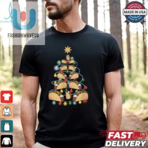 Santa Taco Christmas Tree Lights Taco Christmas T Shirt fashionwaveus 1 2