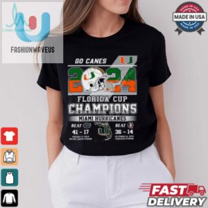 2024 Florida Cup Champions Miami Hurricanes T Shirt fashionwaveus 1 3