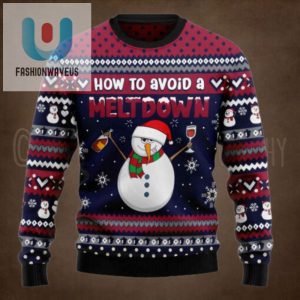 Red Wine Snowman How To Avoid A Meltdown Ugly Christmas Sweater fashionwaveus 1 1