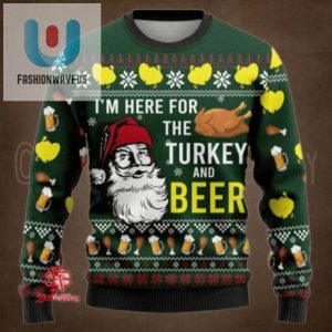 Im Here For The Turkey And Beer Ugly Sweater fashionwaveus 1 1