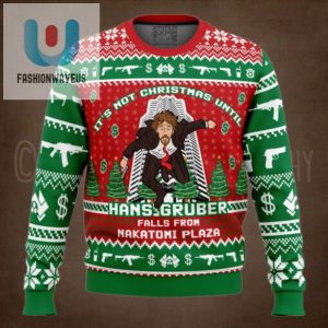 Hans Gruber Fall Nakatomi Plaza Die Hard Ugly Christmas Sweater fashionwaveus 1 1