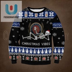 Lite Christmas Vibes Skull Ugly Christmas Sweater fashionwaveus 1 1