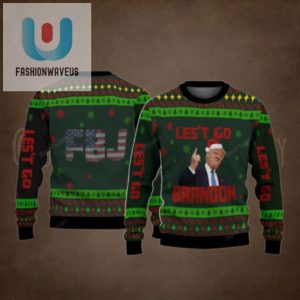 Fjb Flag Lets Go Brandon Trump Christmas Sweater Unisex Funny Winter Holiday Ugly Christmas Sweater fashionwaveus 1 1