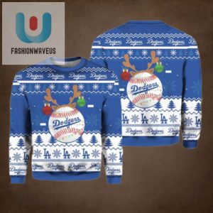 La Dodgers Reindeer Ugly Christmas Sweater fashionwaveus 1 1