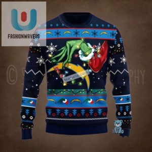 Los Angeles Chargers The Grinch Hand Blue Best Christmas Ugly Sweaters fashionwaveus 1 1