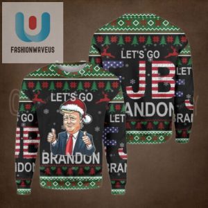 Fjb Trump Funny Lets Go Brandon Christmas Sweater Hd Unisex Funny Winter Holiday Ugly Christmas Sweater fashionwaveus 1 1