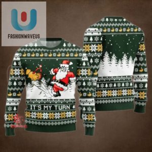 Funny Its My Turn Santa Turkey Ugly Thanksgiving Sweater fashionwaveus 1 1