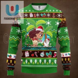 Moana Disney Christmas Holiday Green Ugly Sweater fashionwaveus 1 1