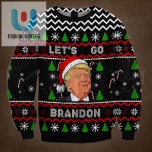 Fjb Lets Go Brandon Santa Trump Christmas Sweater Unisex Funny Winter Holiday Ugly Christmas Sweater fashionwaveus 1 1