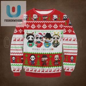 Horror Movie Cups Ugly Christmas Sweater fashionwaveus 1 1