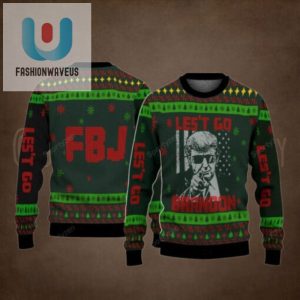 Lets Go Brandon Funny Trump Fjb Christmas Sweater Unisex Funny Winter Holiday Ugly Christmas Sweater fashionwaveus 1 1