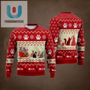 Cat Reindeer Ugly Christmas Sweater fashionwaveus 1 1