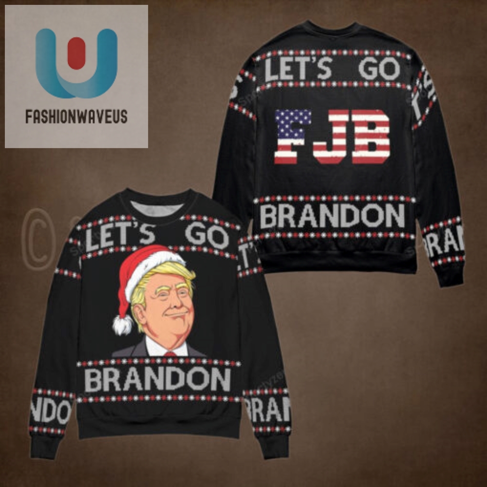 Lets Go Brandon Trump Fjb Christmas Sweater 31221V  Unisex Funny Winter Holiday Ugly Christmas Sweater 