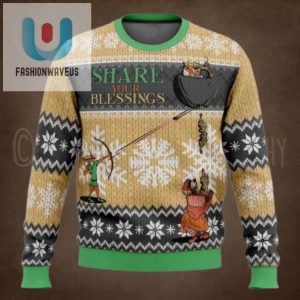 Share Your Blessings Robin Hood Ugly Christmas Sweater fashionwaveus 1 1