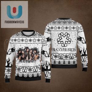 Black Veil Brides Band Photo Ugly Christmas Sweater fashionwaveus 1 1