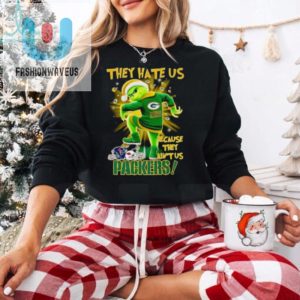 The Grinch They Hate Us Because They Aint Us Green Bay Packers Stomp On 2024 Shirt fashionwaveus 1 3