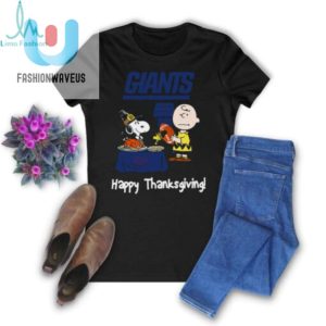 Peanuts New York Giants Football Happy Thanksgiving T Shirt fashionwaveus 1 3