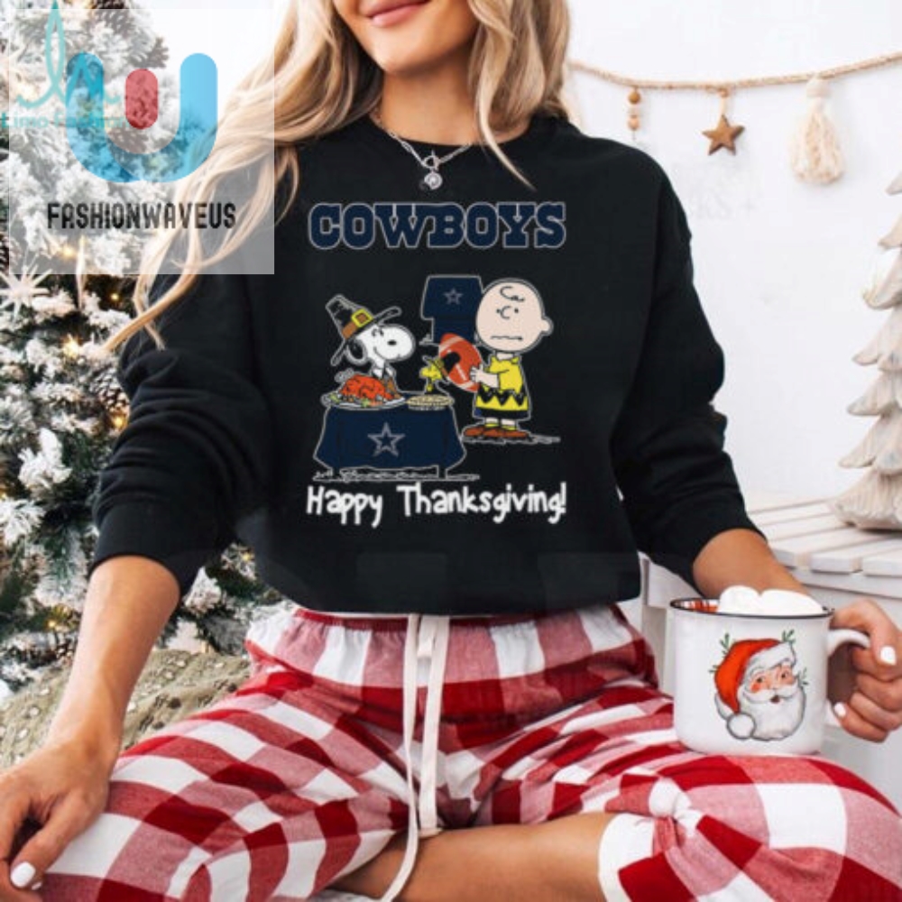 Peanuts Dallas Cowboys Football Happy Thanksgiving T Shirt 